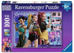 KPop Demon Hunters Children's Jigsaw Puzzle Happy fans, happy Honmoon! (100 Pieces XXL) 4005555022220