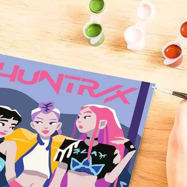 KPop Demon Hunters CreArt Paint by Numbers Painting Set Huntrix 4005555022763