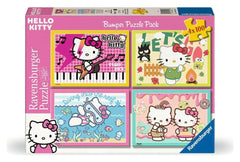 Hello Kitty Puzzle 4-Pack Let's Go, Hello Kitty! (4x100 Pieces) 4005555041597