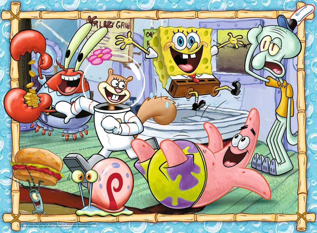 SpongeBob SquarePants Children's Jigsaw Puzzle XXL New Adventures in Bikini Bottom (200 pieces) 4005555042341