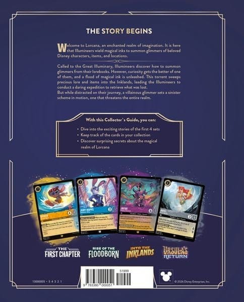 Disney Lorcana TCG Book The Official Collector's Guide: Sets 1-4 *English Version* 9783380000051