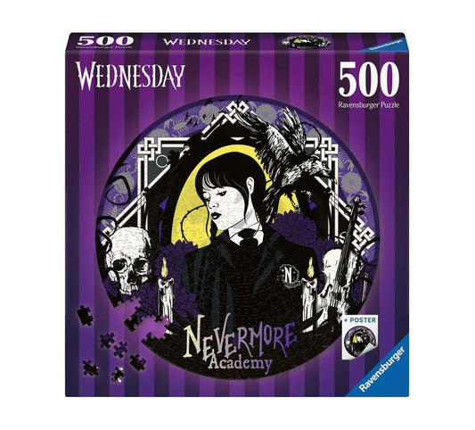 Wednesday Round Jigsaw Puzzle Nevermore Academy (500 pieces) 4005556175734