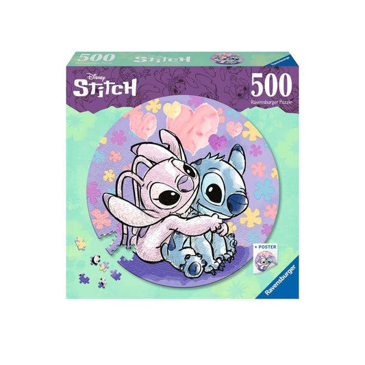 Lilo & Stitch Round Jigsaw Puzzle Stitch (500 pieces) 4005556175819