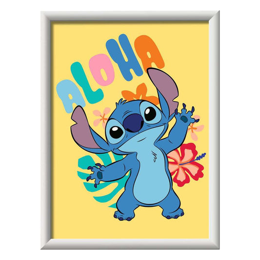 Disney Paint by Numbers Painting Set Aloha Stitch 18 x 24 cm *German Edition* 4005556237678