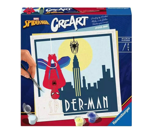 Marvel CreArt Paint by Numbers Painting Set Spider-Man 20 x 20 cm 4005556238910