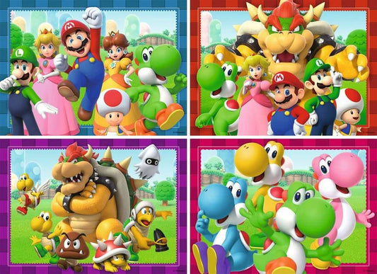 Super Mario Puzzle 4-Pack Time for Mario! (4x100 Pieces) 4005556056897