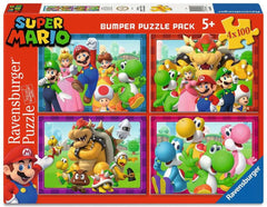 Super Mario Puzzle 4-Pack Time for Mario! (4x100 Pieces) 4005556056897