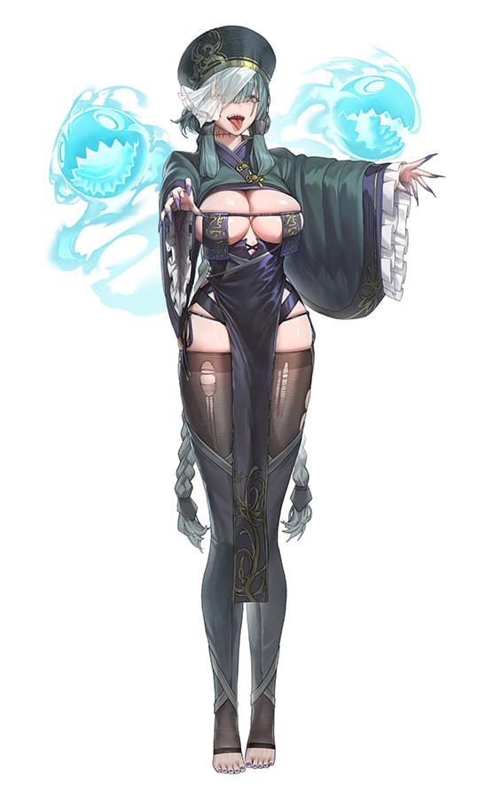 Original Character Statue 1/6 Hopping Vampire Clothed Only Ver. 34 cm 4573343560808