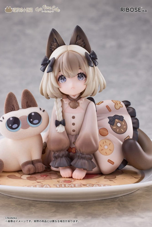 Decorated Life Collection PVC Statue Tea Time Cats x Siamese Cat Azuki-san Friendship Collaboration Exclusive Set 18 cm 6972228191355