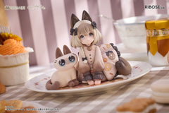 Decorated Life Collection PVC Statue Tea Time Cats x Siamese Cat Azuki-san Friendship Collaboration Exclusive Set 18 cm 6972228191355