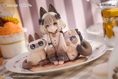 Decorated Life Collection PVC Statue Tea Time Cats x Siamese Cat Azuki-san Friendship Collaboration Exclusive Set 18 cm 6972228191355