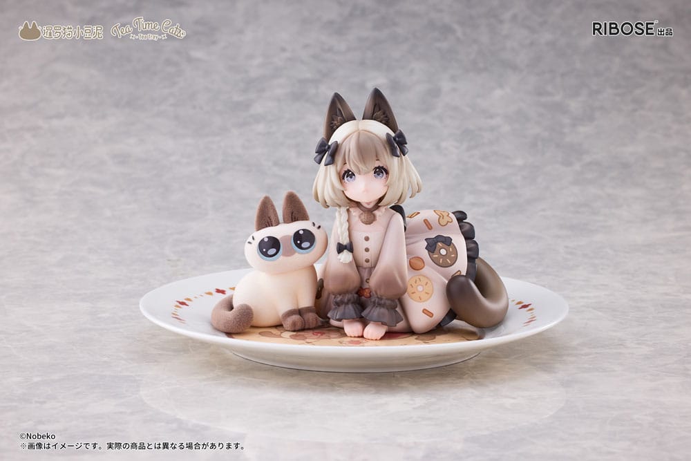 Decorated Life Collection PVC Statue Tea Time Cats x Siamese Cat Azuki-san Friendship Collaboration Exclusive Set 18 cm 6972228191355