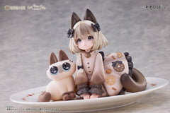 Decorated Life Collection PVC Statue Tea Time Cats x Siamese Cat Azuki-san Friendship Collaboration Exclusive Set 18 cm 6972228191355