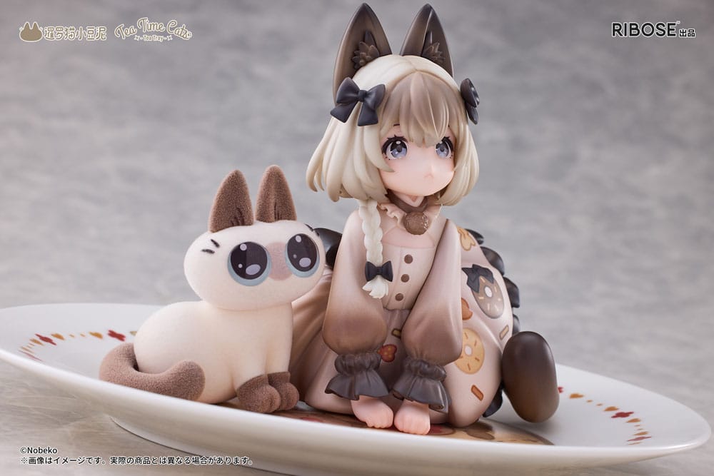 Decorated Life Collection PVC Statue Tea Time Cats x Siamese Cat Azuki-san Friendship Collaboration Exclusive Set 18 cm 6972228191355