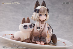 Decorated Life Collection PVC Statue Tea Time Cats x Siamese Cat Azuki-san Friendship Collaboration Exclusive Set 18 cm 6972228191355