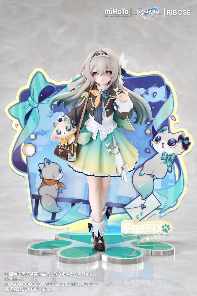 Honkai: Star Rail Rise Up+ Chibi Cat Series Mini Figure Firefly Ver. 18 cm 6942630830630