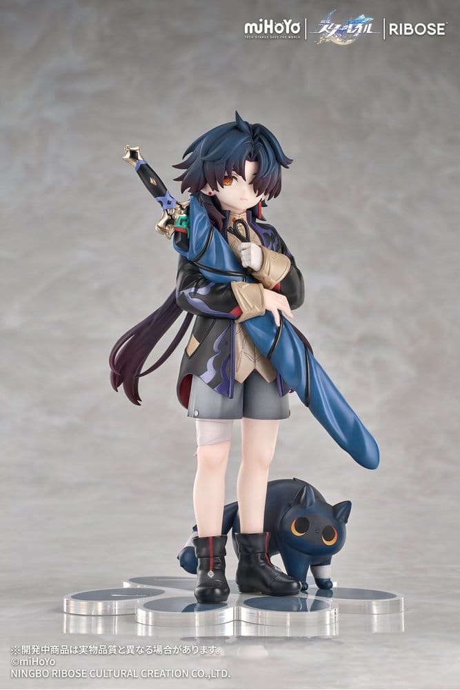 Honkai: Star Rail Rise Up+ Chibi Cat Series Chibi Figure Blade Ver. 19 cm 6942630834553