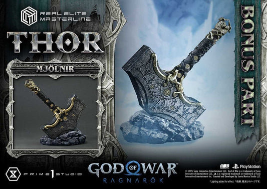 God of War: Ragnarök Real Elite Masterline Series Statue 1/3 Thor Deluxe Bonus Version 105 cm 4582647122018