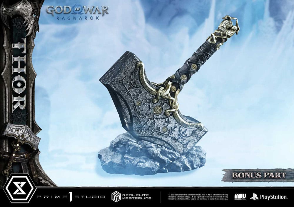 God of War: Ragnarök Real Elite Masterline Series Statue 1/3 Thor Deluxe Bonus Version 105 cm 4582647122018