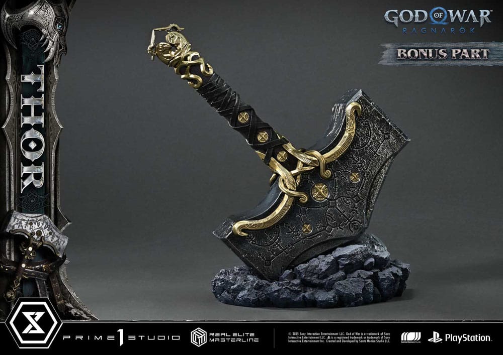 God of War: Ragnarök Real Elite Masterline Series Statue 1/3 Thor Deluxe Bonus Version 105 cm 4582647122018