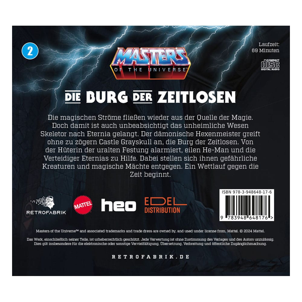 Masters of the Universe Radio Play CD Episode 2: Die Burg der Zeitlosen *German Version* 9783948648176
