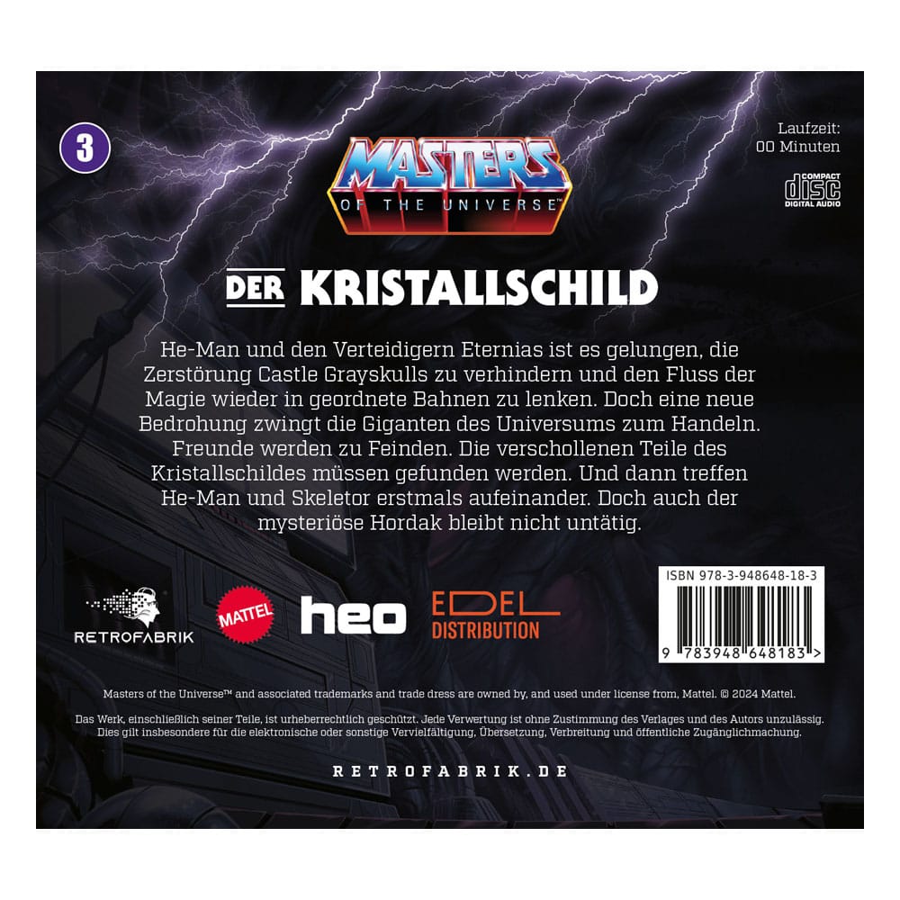 Masters of the Universe Radio Play CD Episode 2: Der Kristallschild *German Version* 9783948648183