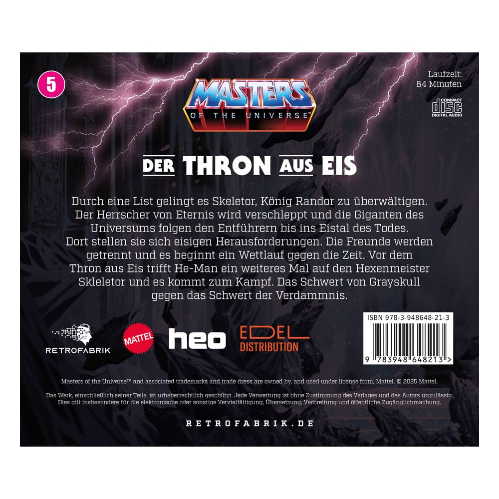 Masters of the Universe Radio Play CD Episode 4: Das Schwert der Verdammnis *German Version* 9783948648213