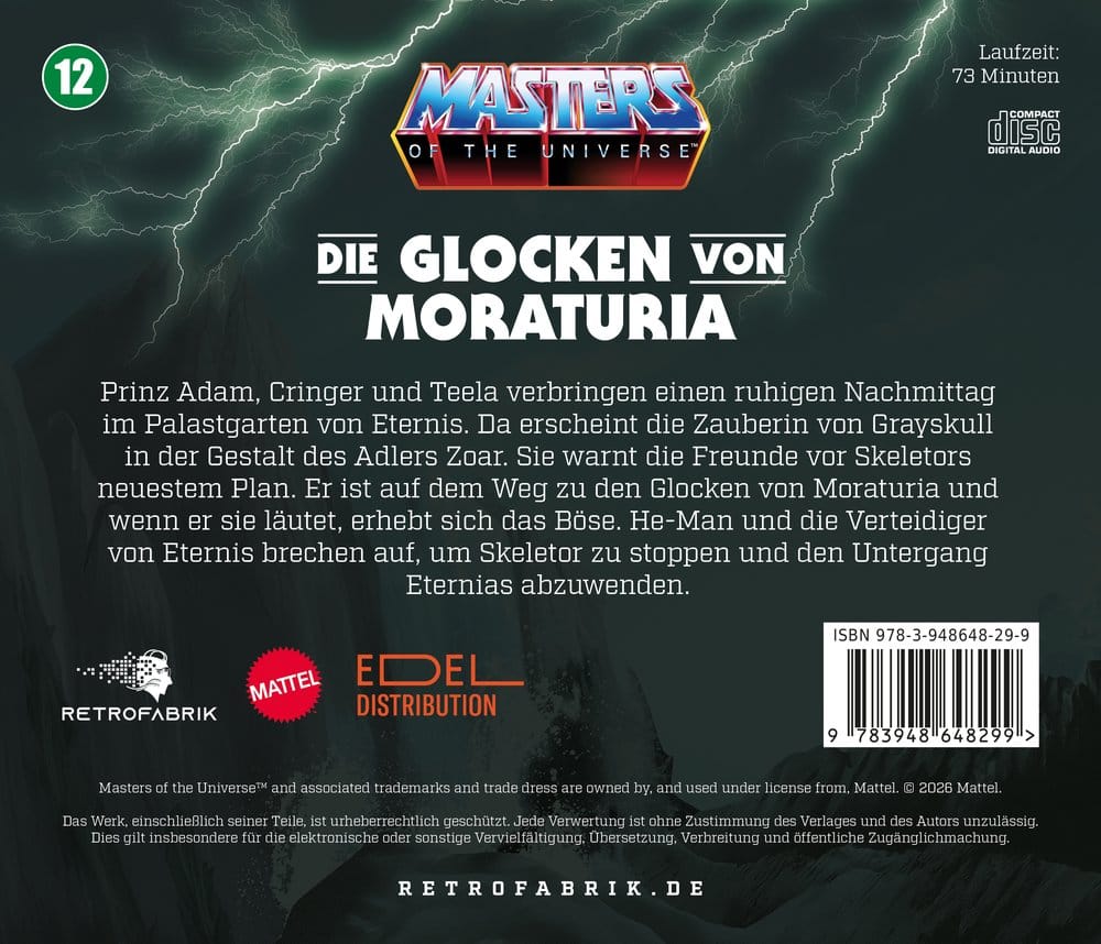 Masters of the Universe Radio Play CD Episode 12: Die Glocken von Moraturia *German Version* 9783948648299