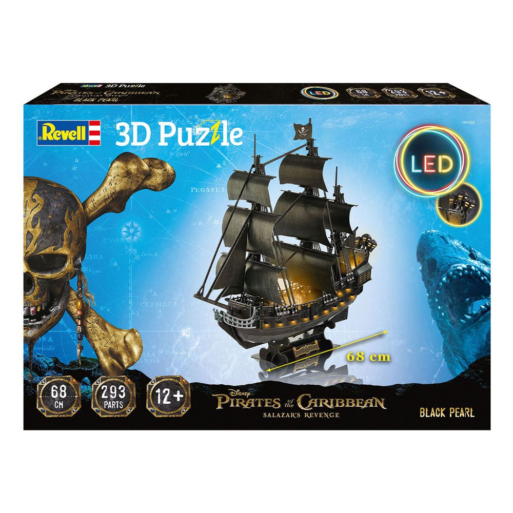 Pirates of the Caribbean: Dead Men Tell No Tales 3D Puzzle Black Pearl LED Edition 4009803001555