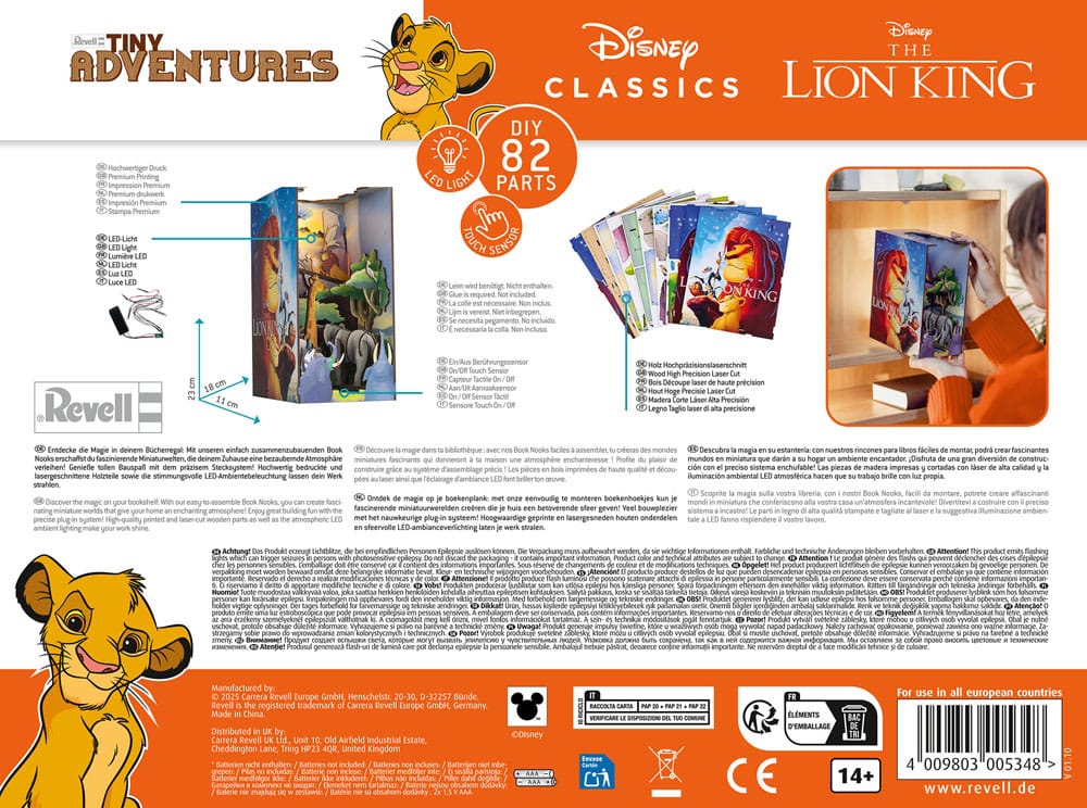 Disney Tiny Adventures Book Nook Mini Diorama The Lion King 23 cm 4043529005343