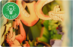 Disney Tiny Adventures Book Nook Mini Diorama The Jungle Book 23 cm 4043529005350