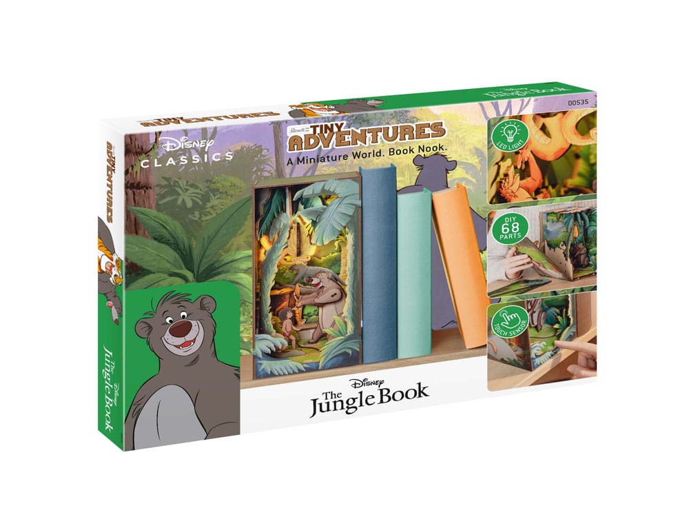 Disney Tiny Adventures Book Nook Mini Diorama The Jungle Book 23 cm 4043529005350