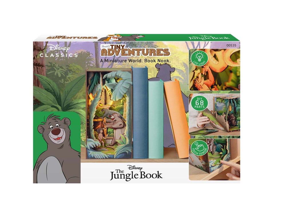 Disney Tiny Adventures Book Nook Mini Diorama The Jungle Book 23 cm 4043529005350