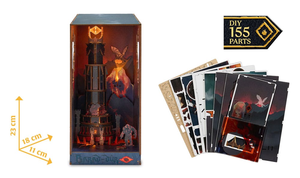 The Lord of the Rings Tiny Adventures Book Nook Mini Diorama Barad-Dûr 23 cm 4043529005374