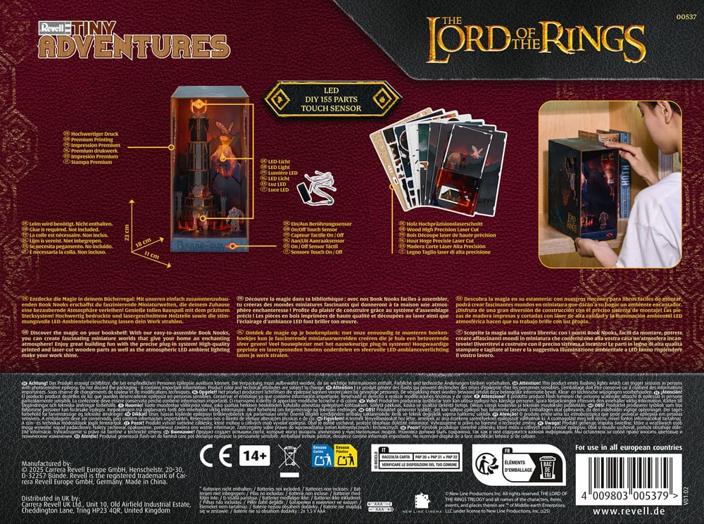 The Lord of the Rings Tiny Adventures Book Nook Mini Diorama Barad-Dûr 23 cm 4043529005374