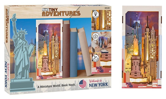 Revell Tiny Adventures Book Nook Mini Diorama New York 18 cm 4009803005409