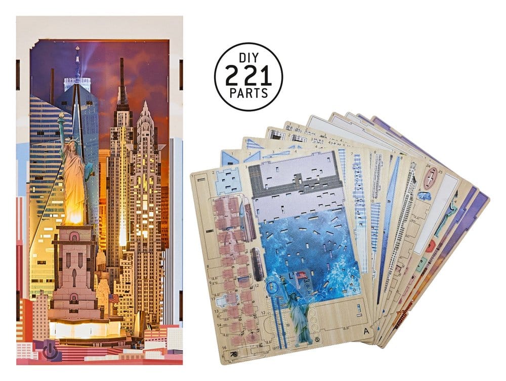 Revell Tiny Adventures Book Nook Mini Diorama New York 18 cm 4009803005409