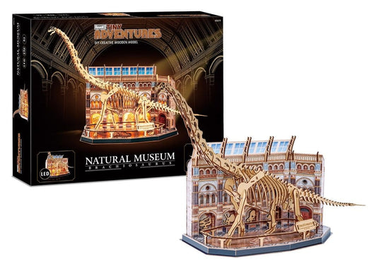 Revell Tiny Adventures Natural Museum 3D Wooden Puzzle Brachiosaurus Skeleton 58 cm 4009803006192