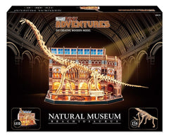Revell Tiny Adventures Natural Museum 3D Wooden Puzzle Brachiosaurus Skeleton 58 cm 4009803006192