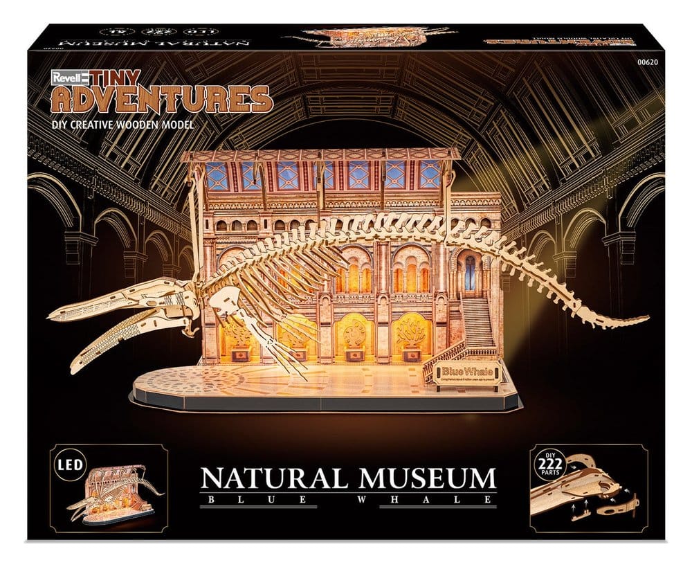 Revell Tiny Adventures Natural Museum 3D Wooden Puzzle Blue Whale 61 cm 4009803006208