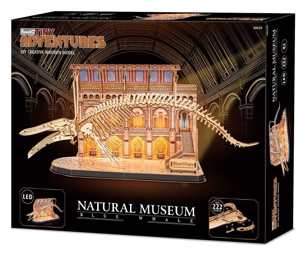 Revell Tiny Adventures Natural Museum 3D Wooden Puzzle Blue Whale 61 cm 4009803006208