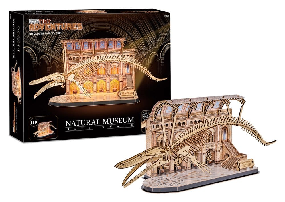 Revell Tiny Adventures Natural Museum 3D Wooden Puzzle Blue Whale 61 cm 4009803006208