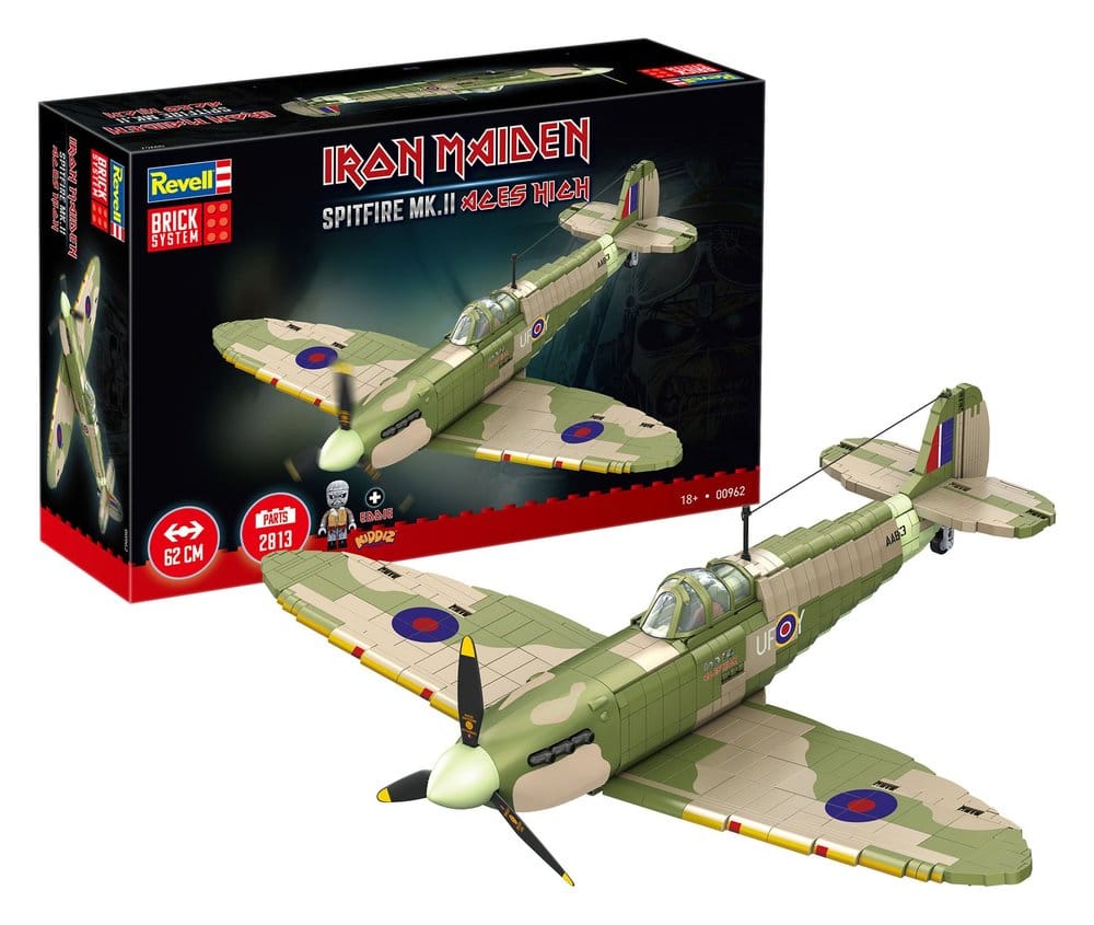Iron Maiden Brick System Construction Kit Set Spitfire MK.II Aces High 58 cm 4009803009629