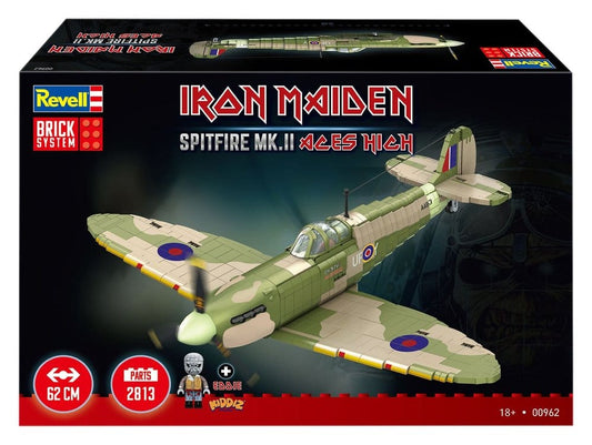 Iron Maiden Brick System Construction Kit Set Spitfire MK.II Aces High 58 cm 4009803009629