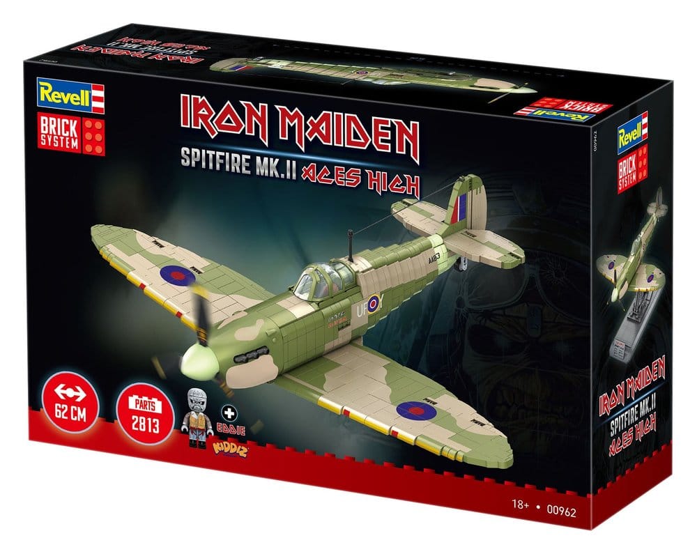Iron Maiden Brick System Construction Kit Set Spitfire MK.II Aces High 58 cm 4009803009629
