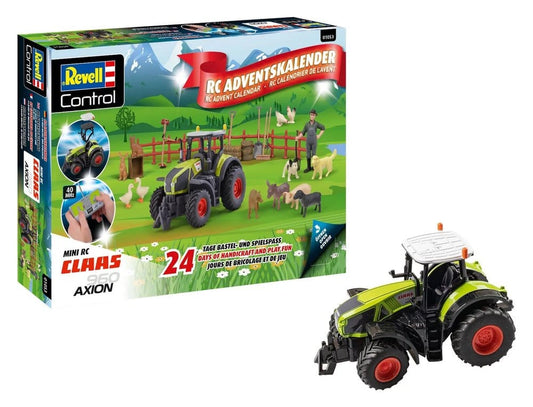 Claas Revell Control Advent Calendar RC Tractor Axion 960 10 cm 4009803010533