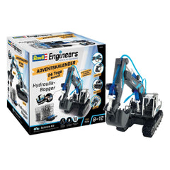 Revell Engineers Advent Calendar Hydraulic excavator model kit 4009803010540