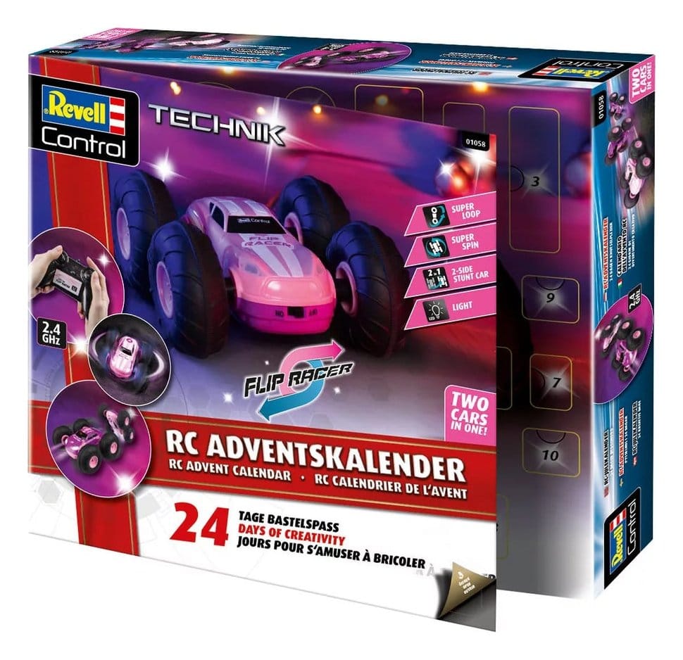 Revell Control Advent Calendar RC Stunt Car Flip Racer 16 cm 4009803010588