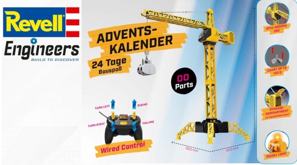 Revell Engineers Advent Calendar Mega Crane 4009803010656