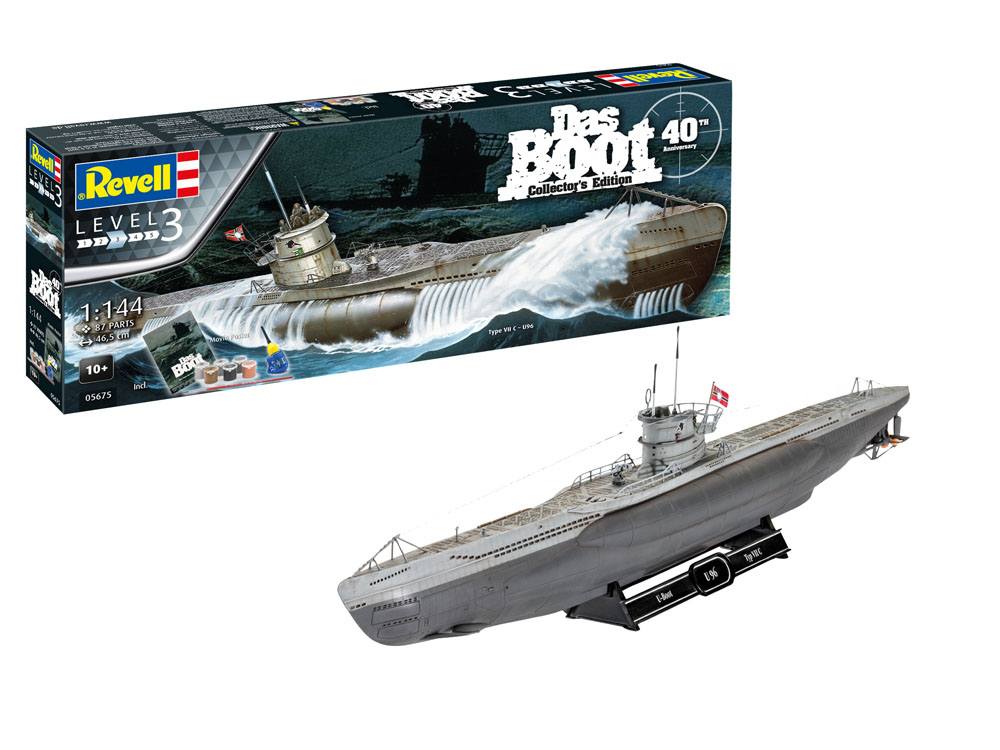 Das Boot Model Kit Gift Set 1/144 U-Boot U96 Typ VII C 40Th Anniversary 46 Cm - Amuzzi